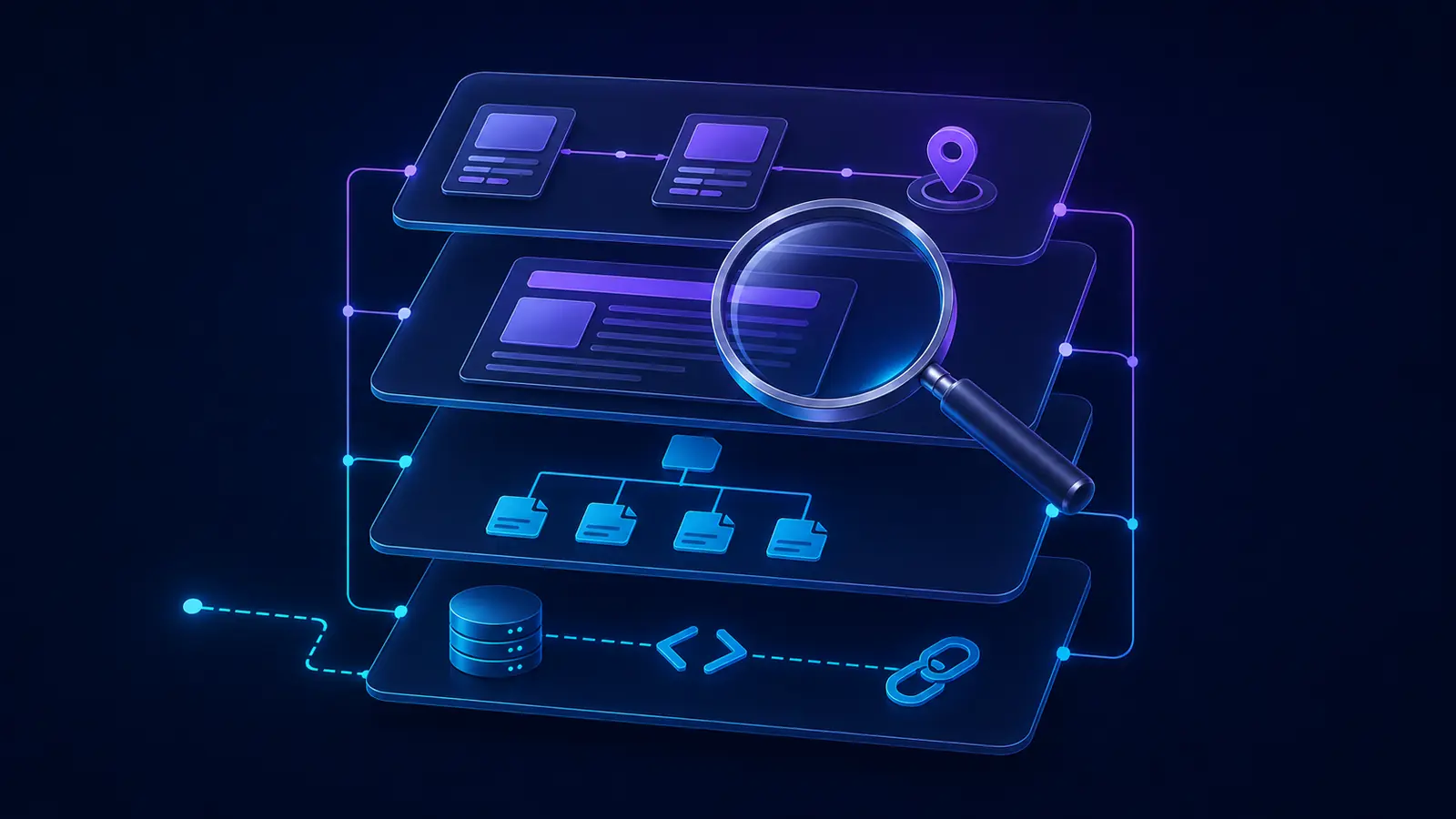 Layered SEO foundations showing crawl access, site architecture, page content, internal links, and local business information